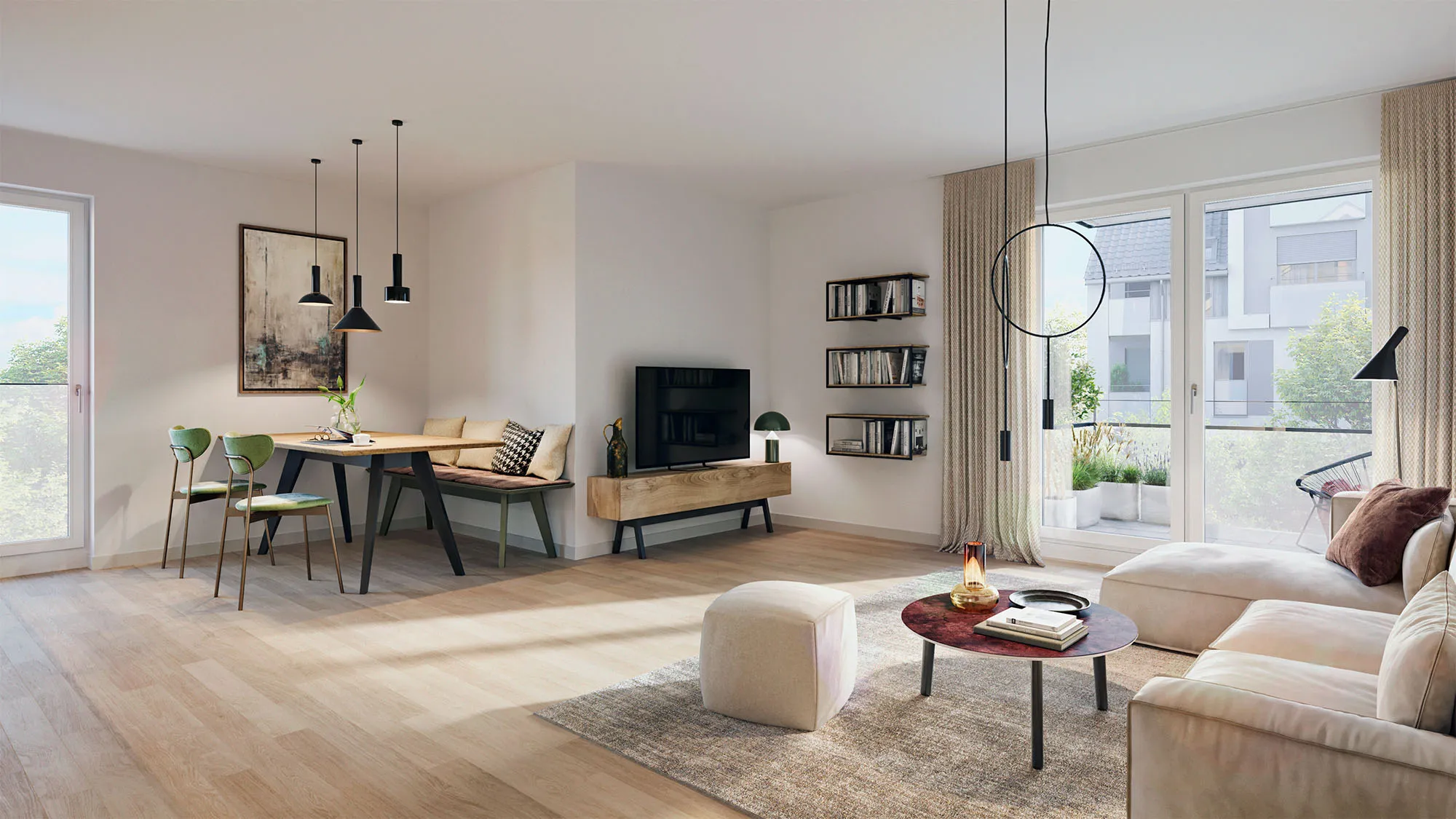 Winninger Glück Taufkirchen Illustation Wohnung 10