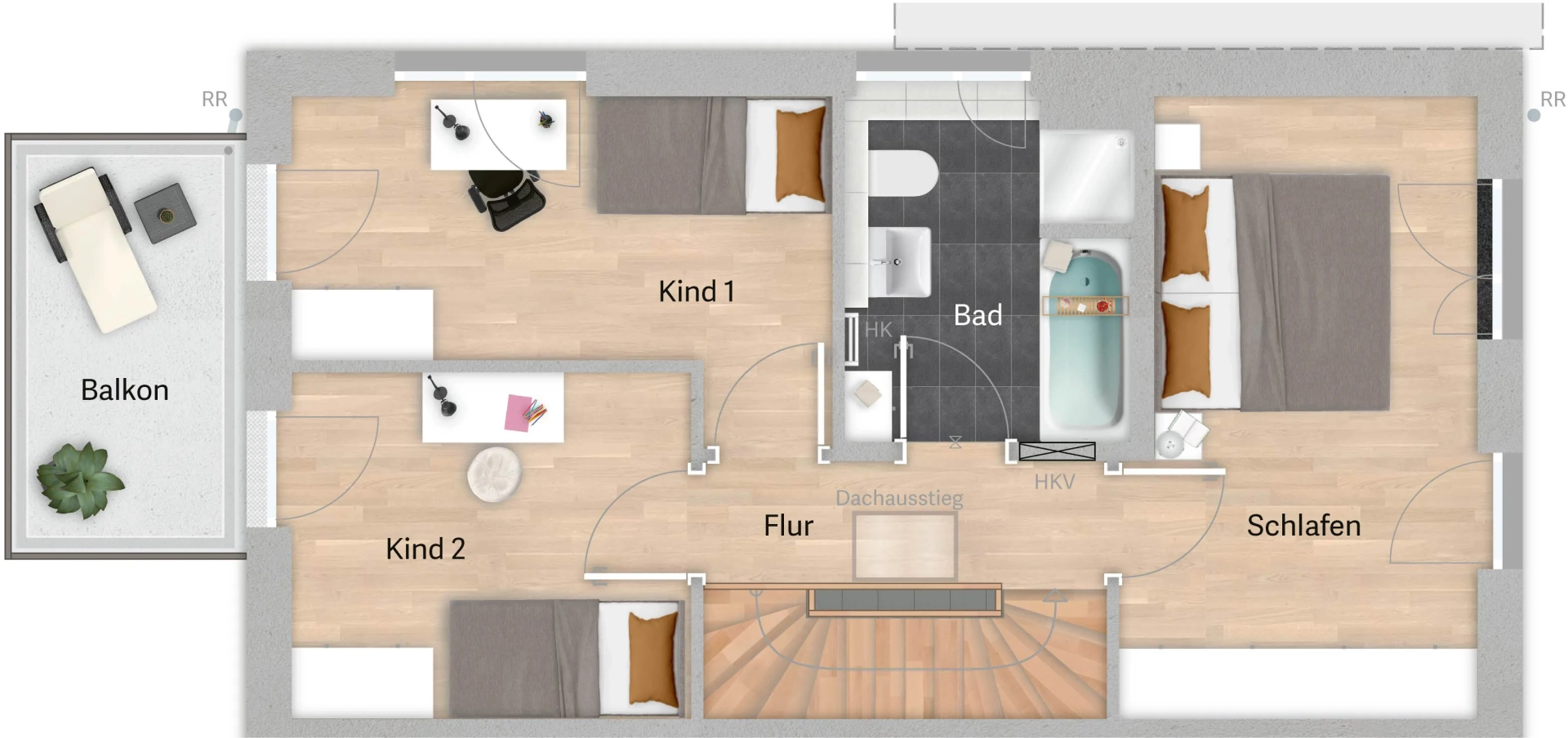 Grundriss Variante A01 – Untergeschoss