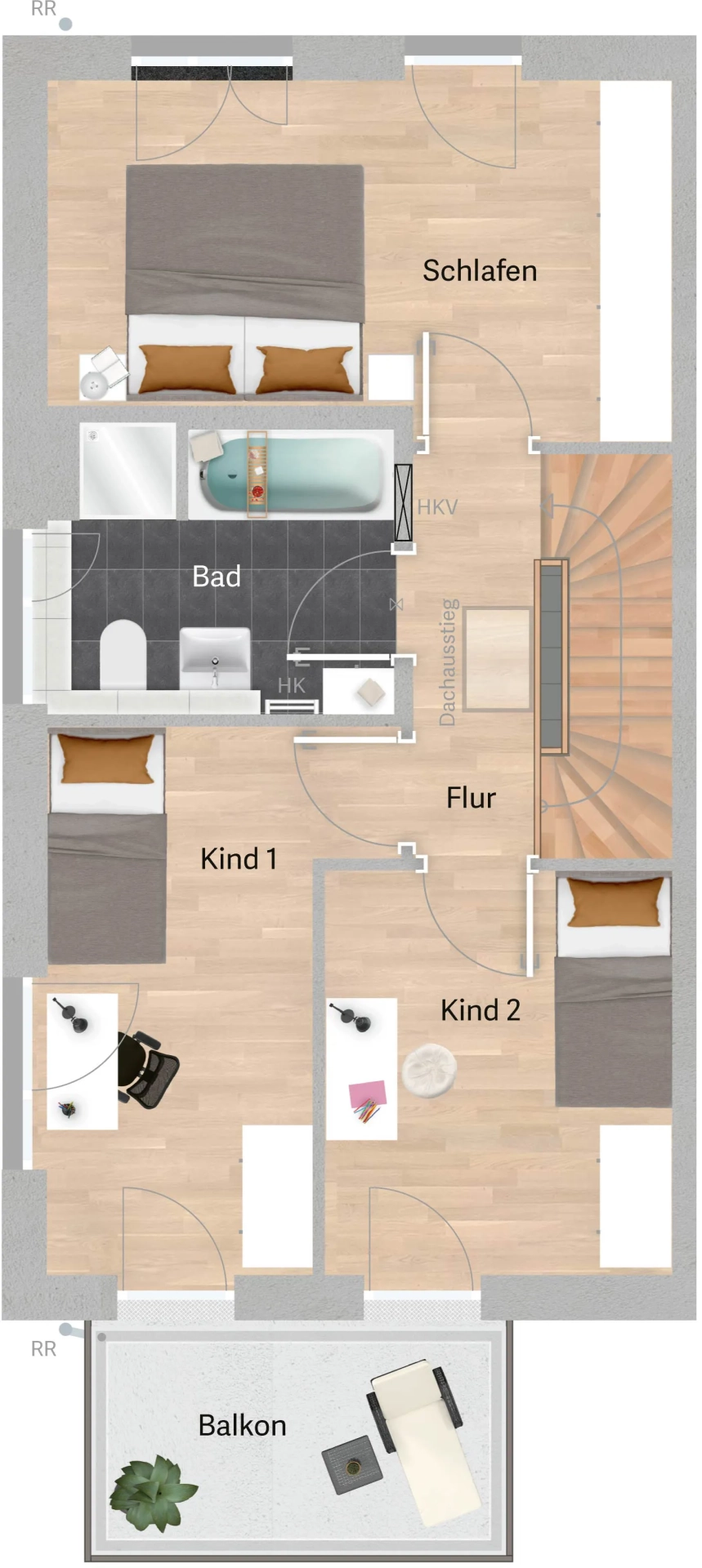 Grundriss Variante A01 – Untergeschoss