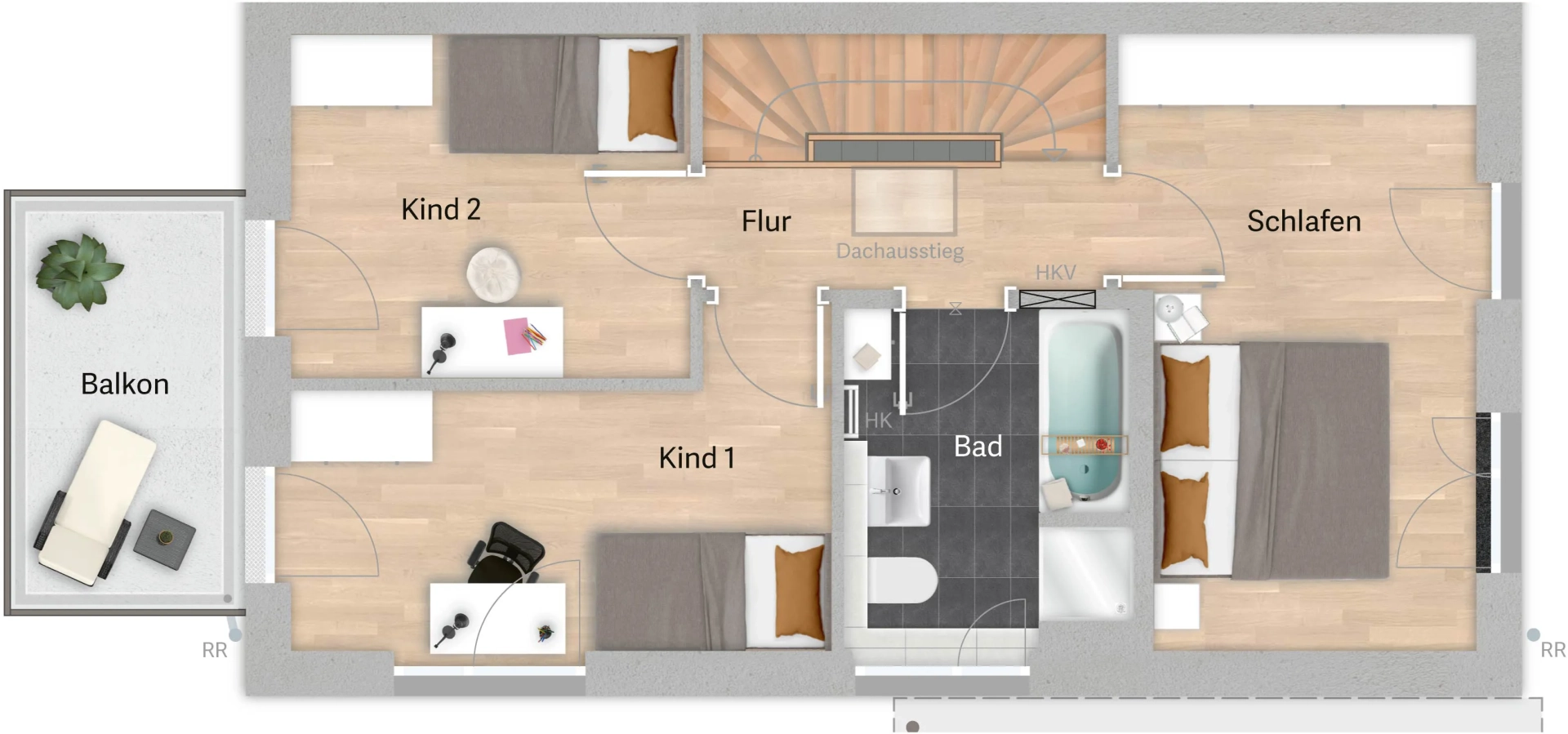Grundriss Variante A01 – Untergeschoss