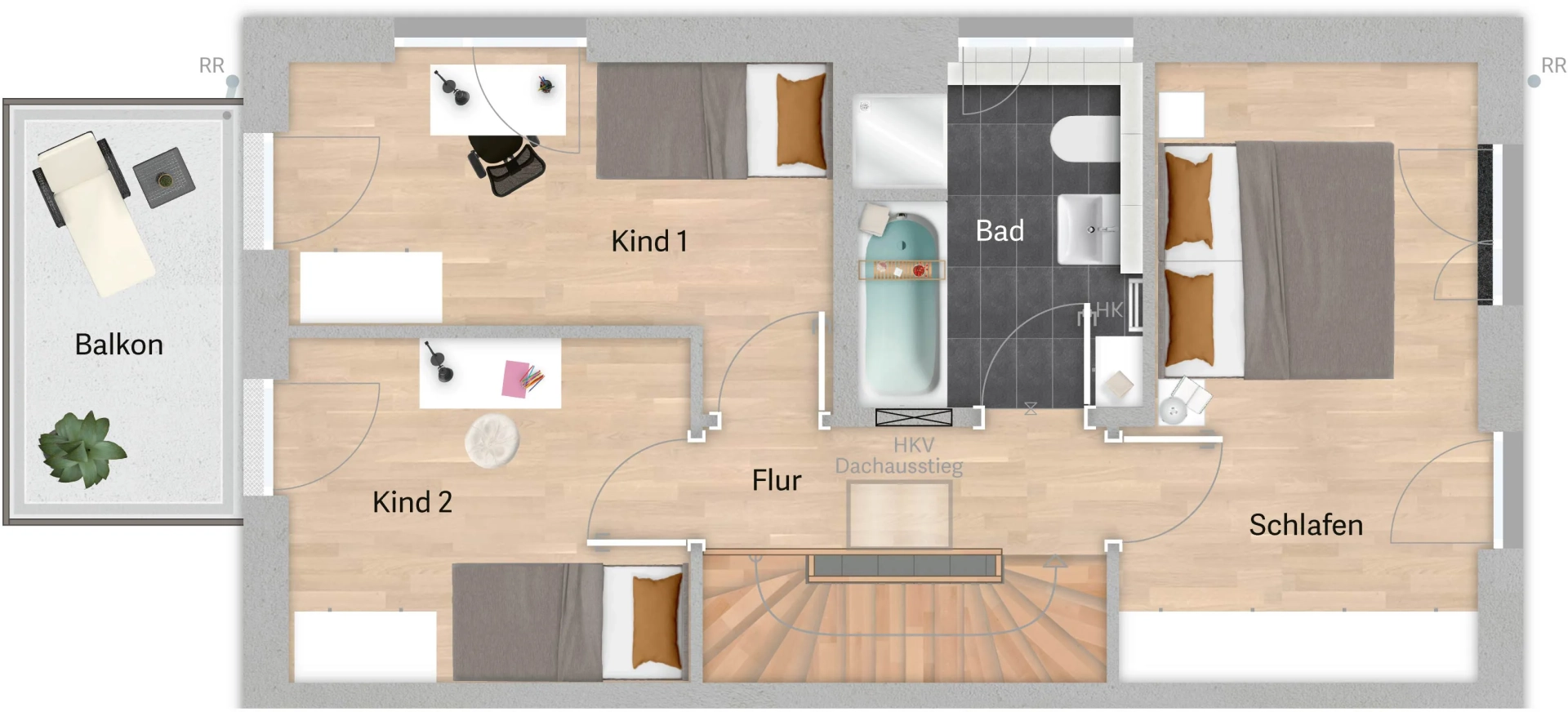 Grundriss Variante A01 – Untergeschoss