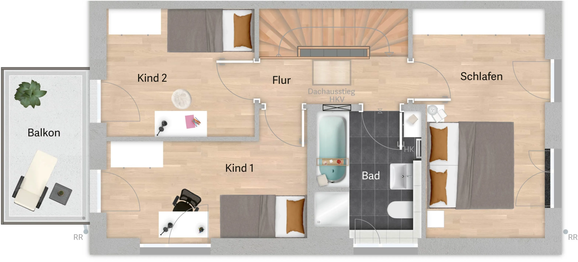 Grundriss Variante A01 – Untergeschoss