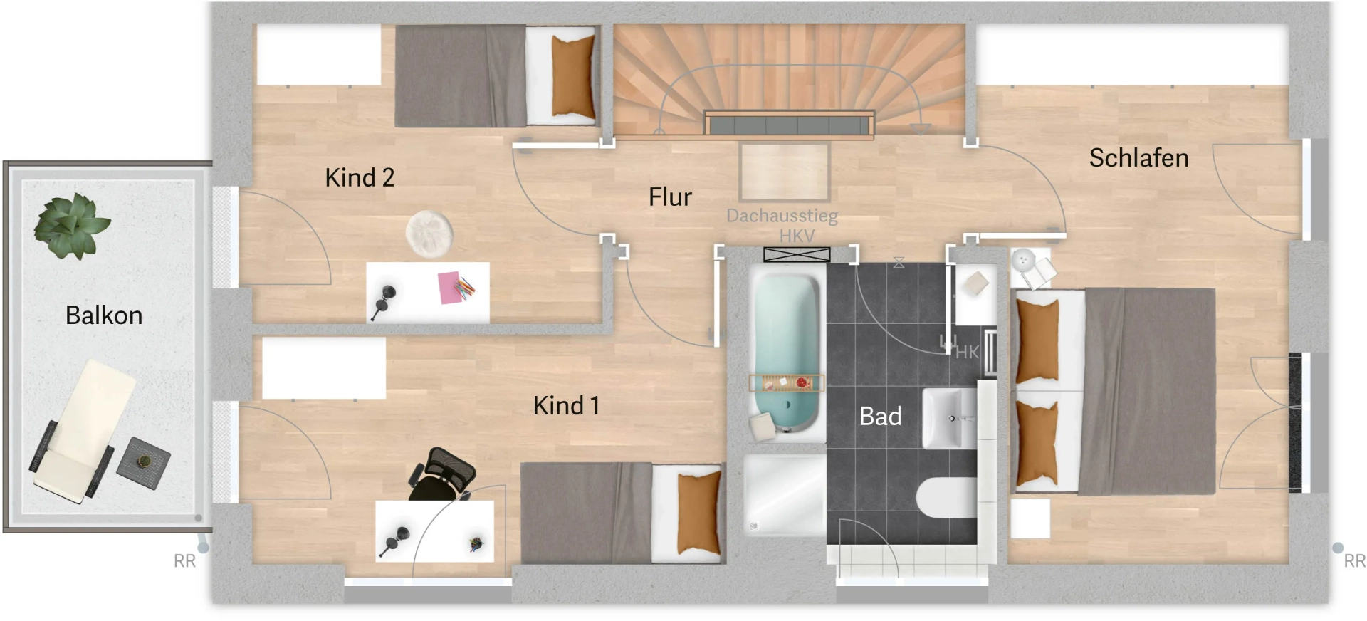 Grundriss Variante A01 – Untergeschoss