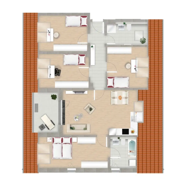 Grundriss der Wohnung 20