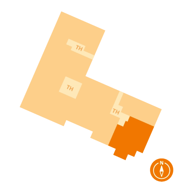 Lage der Wohnung 14b im Gebäude