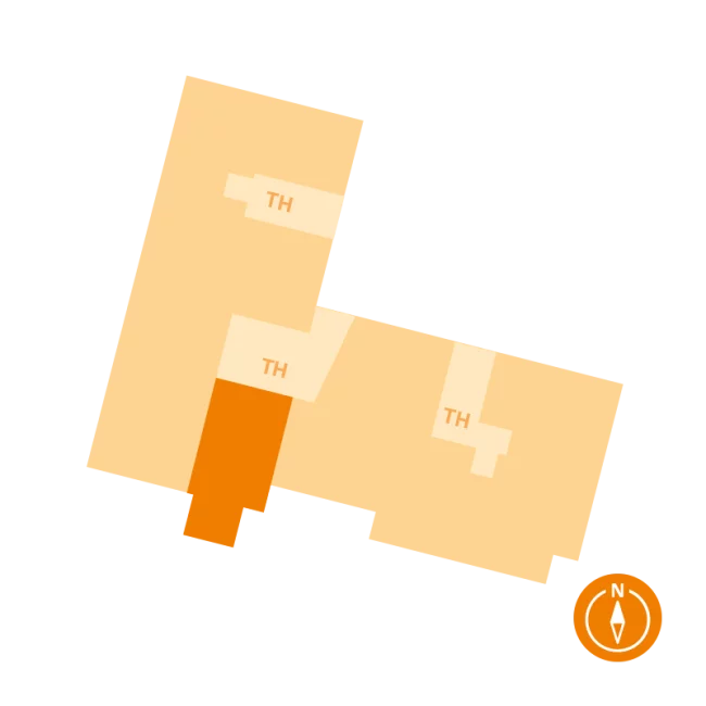 Lage der Wohnung 64 im Gebäude