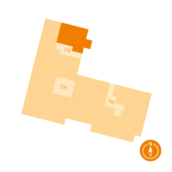 Lage der Wohnung 88 im Gebäude