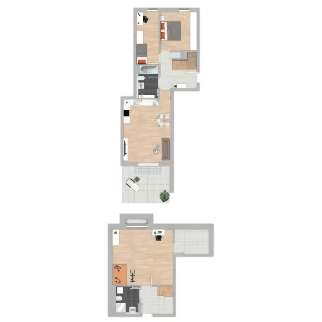 Grundriss der Wohnung 49