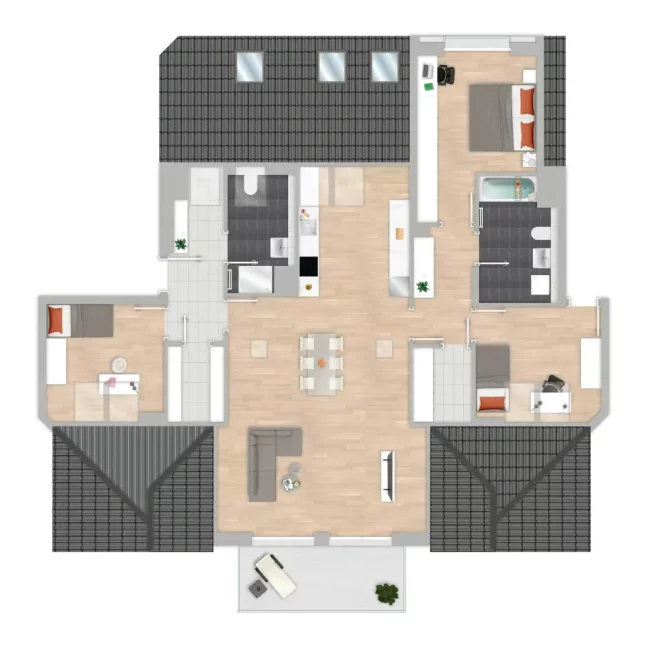 Grundriss der Wohnung 79
